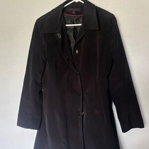 Anne Klein black trench coat